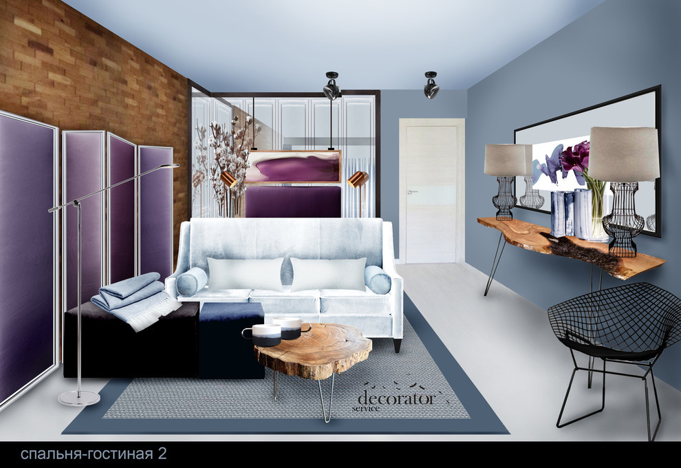 редизайн квартиры "Акварельный" интерьер для девушки"