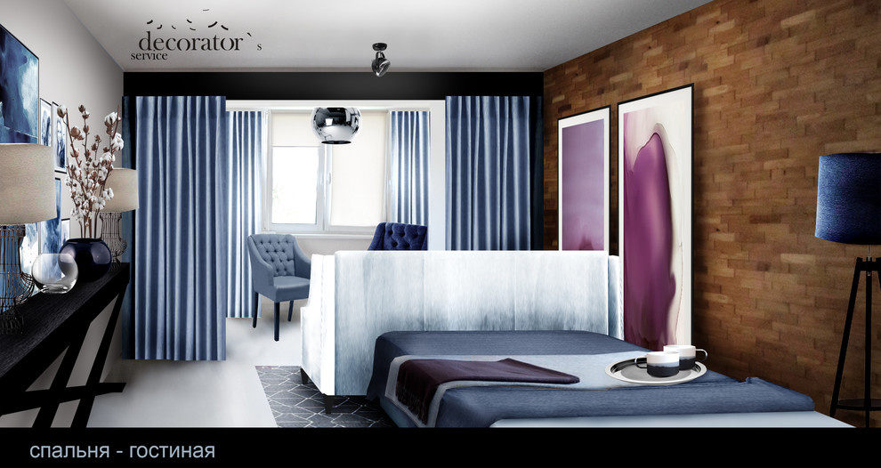 редизайн квартиры "Акварельный" интерьер для девушки"