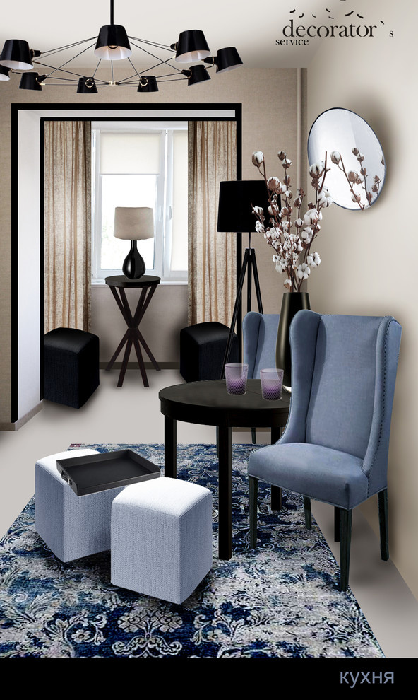 редизайн квартиры "Акварельный" интерьер для девушки"