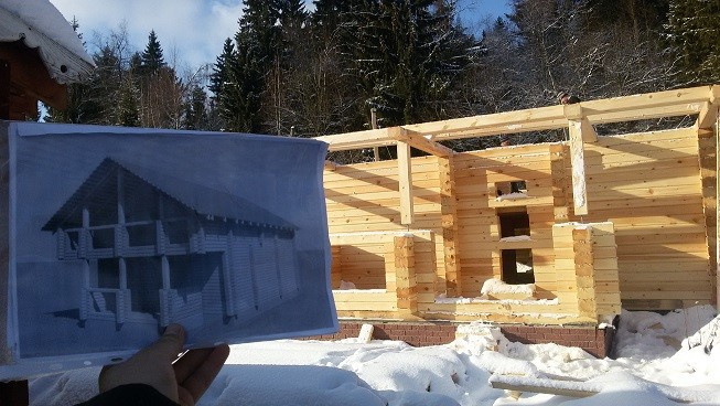 Дом из бруса, проект "КупцовЪ Дом"