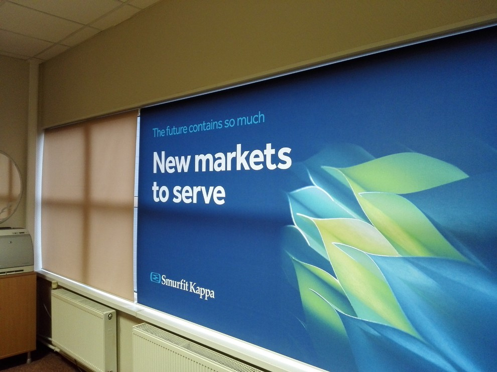 Smerfit Kappa, г. Всеволожск - рулонные шторы с латексной фотопечатью