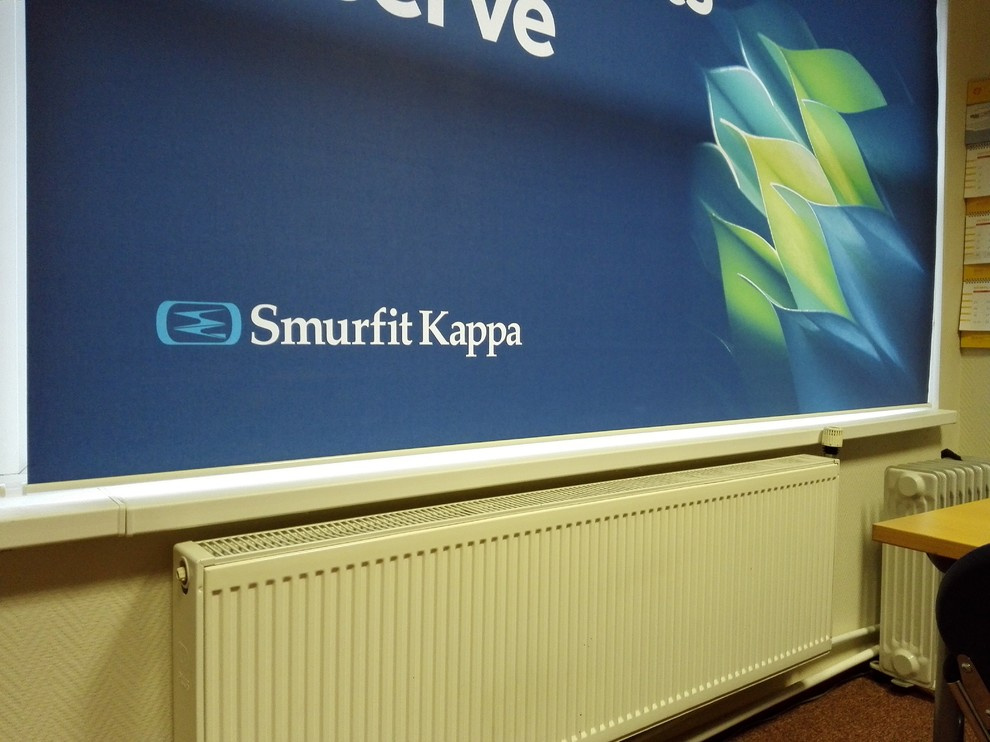 Smerfit Kappa, г. Всеволожск - рулонные шторы с латексной фотопечатью