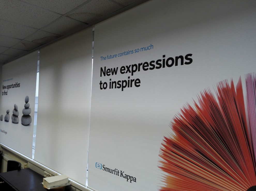 Smurfit Kappa, г. Всеволожск - рулонные шторы с латексной фотопечатью