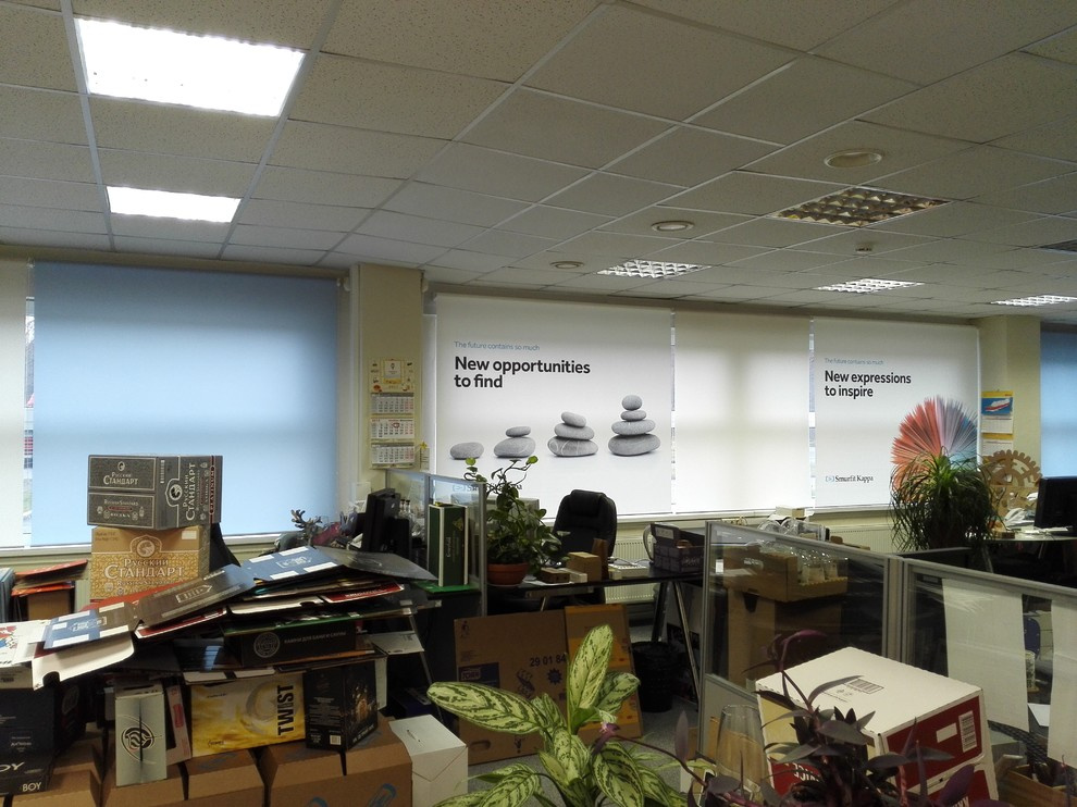 Smurfit Kappa, г. Всеволожск - рулонные шторы с латексной фотопечатью