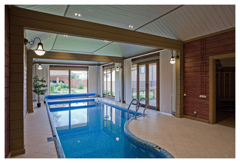 Баня с бассейном