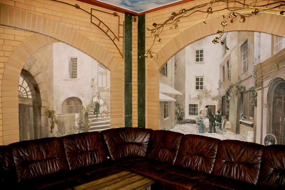 Роспись стен в интерьере