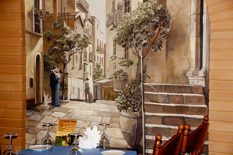 Роспись стен в интерьере