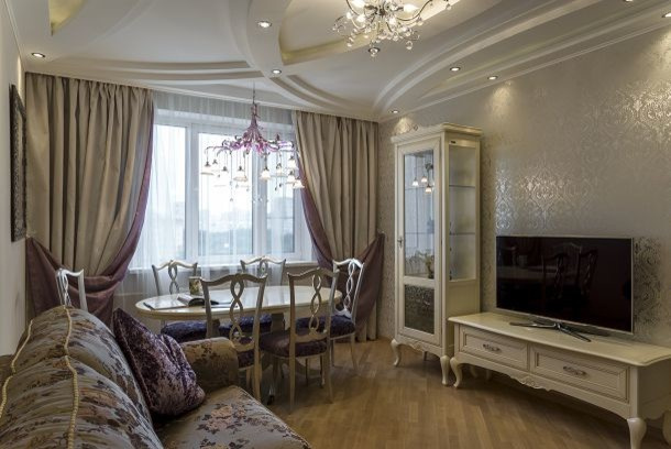 4-комнатная квартира в неоклассическом стиле. Дизайн и ремонт под ключ