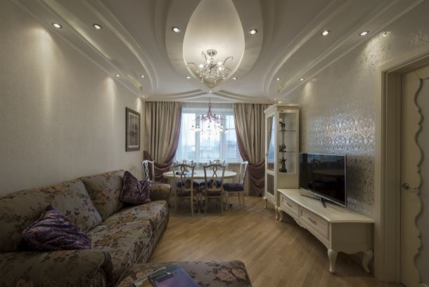 4-комнатная квартира в неоклассическом стиле. Дизайн и ремонт под ключ