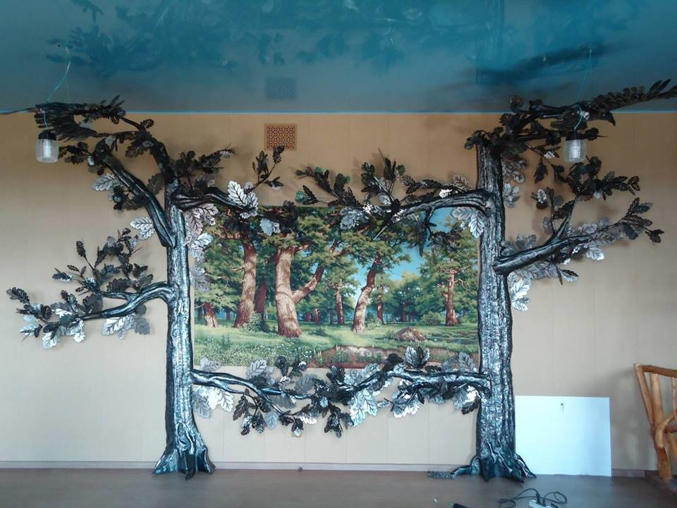 Декор интерьера для музея  дерева и металла "Лес-чудодей"