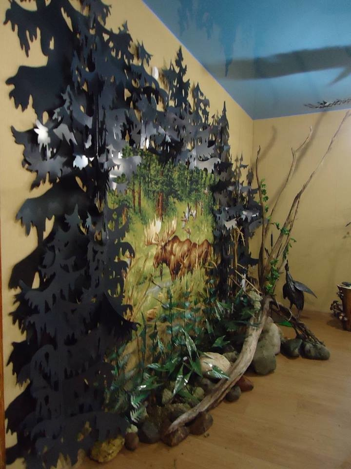 Декор интерьера для музея  дерева и металла "Лес-чудодей"