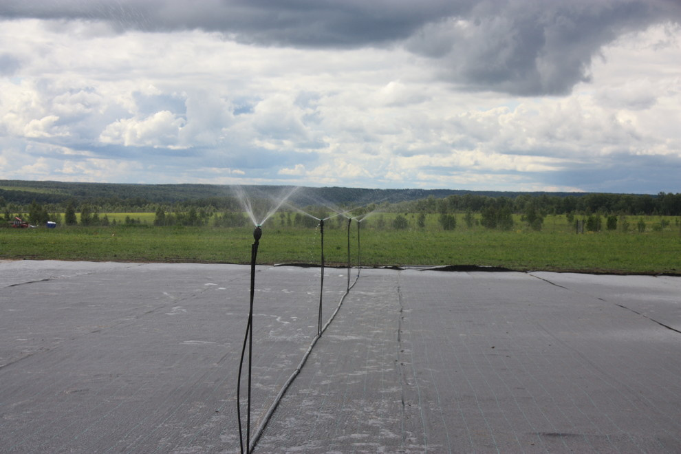 Автополив в питомнике Осётр в Тульской области д. Махринские выселки