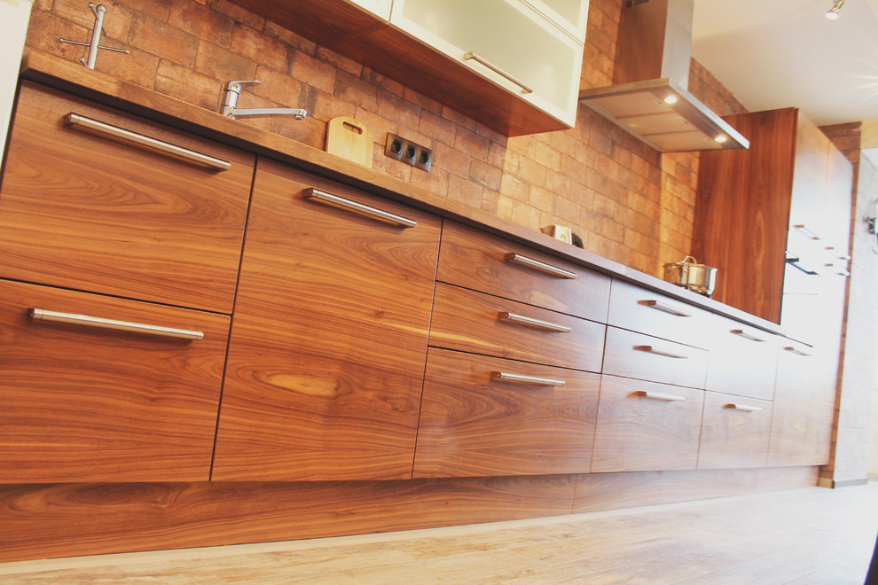 Кухня из американского ореха American walnut kitchen