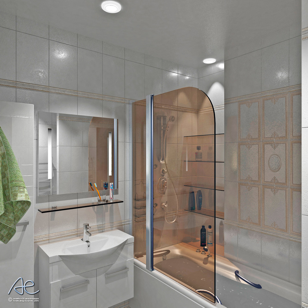 Ванная комната в 3х-комнатной квартире