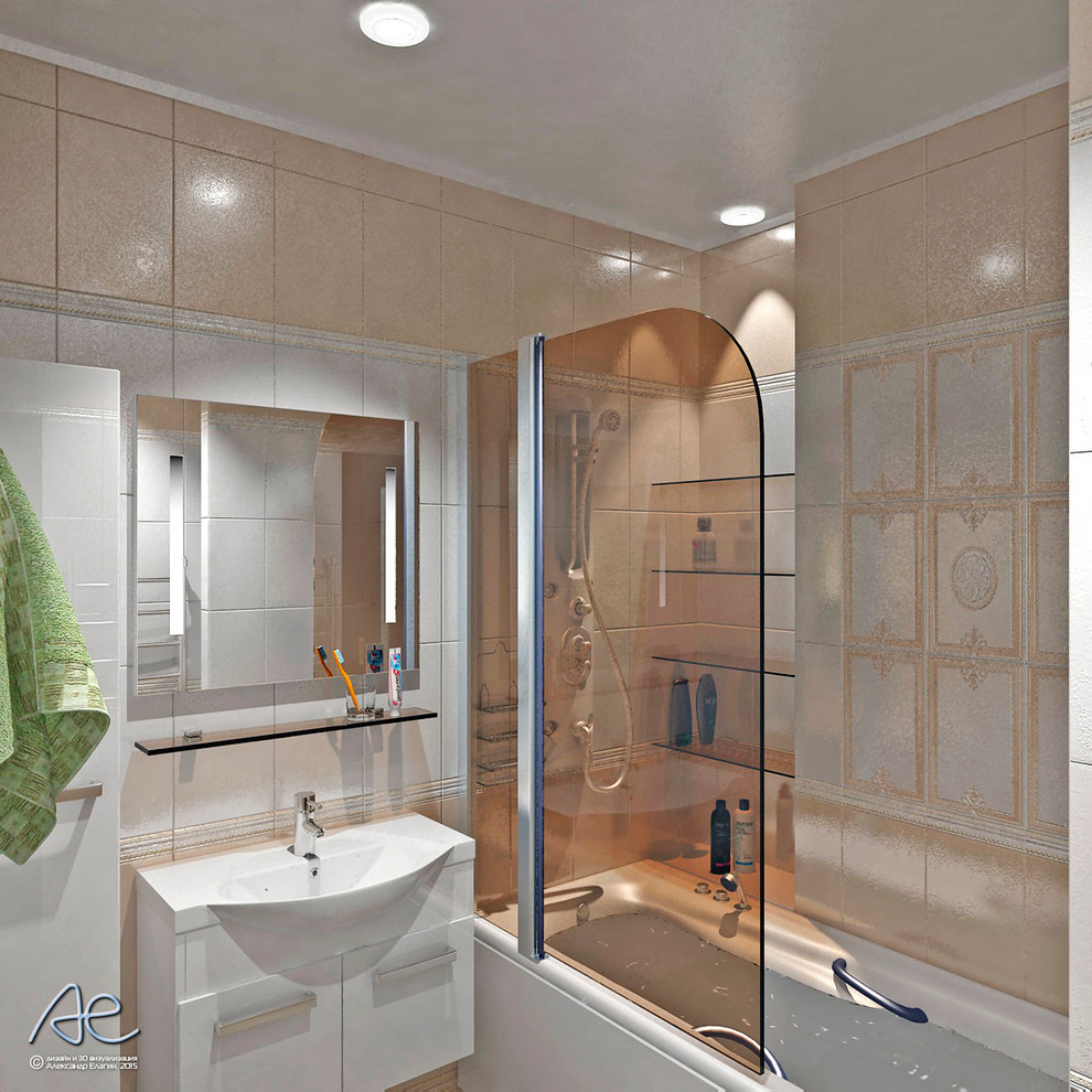 Ванная комната в 3х-комнатной квартире