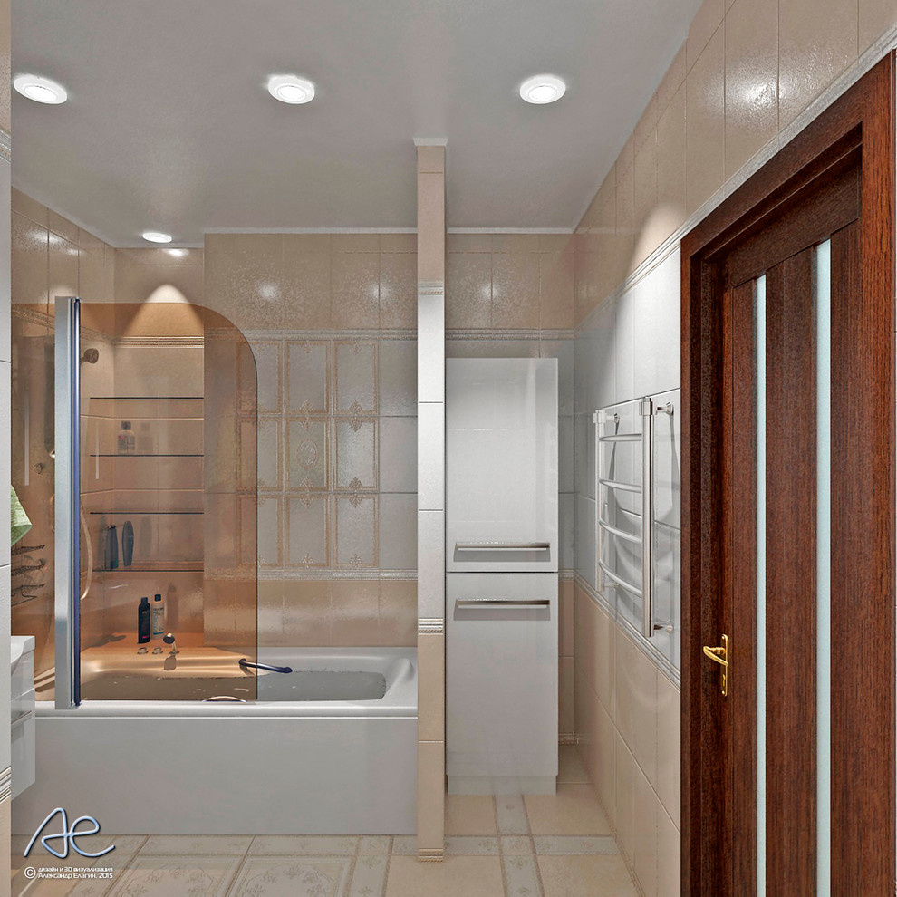 Ванная комната в 3х-комнатной квартире