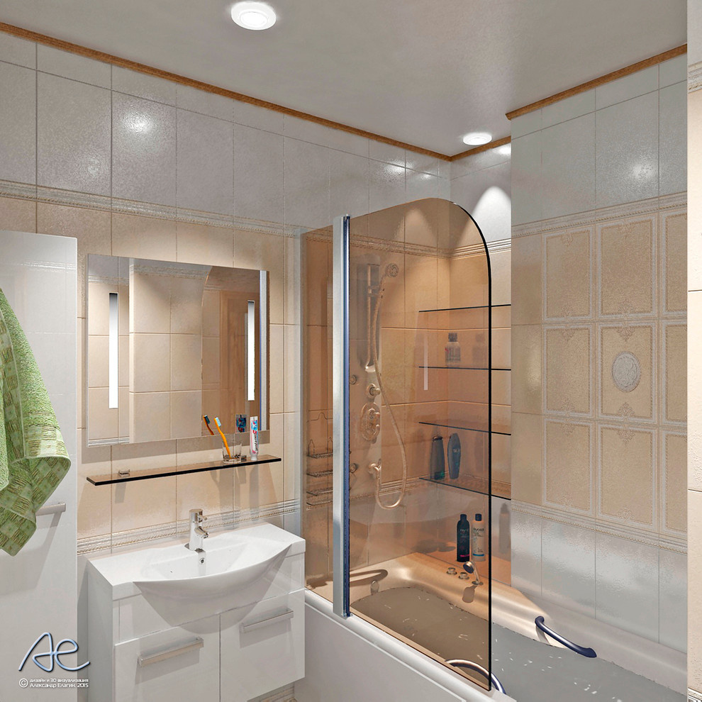 Ванная комната в 3х-комнатной квартире