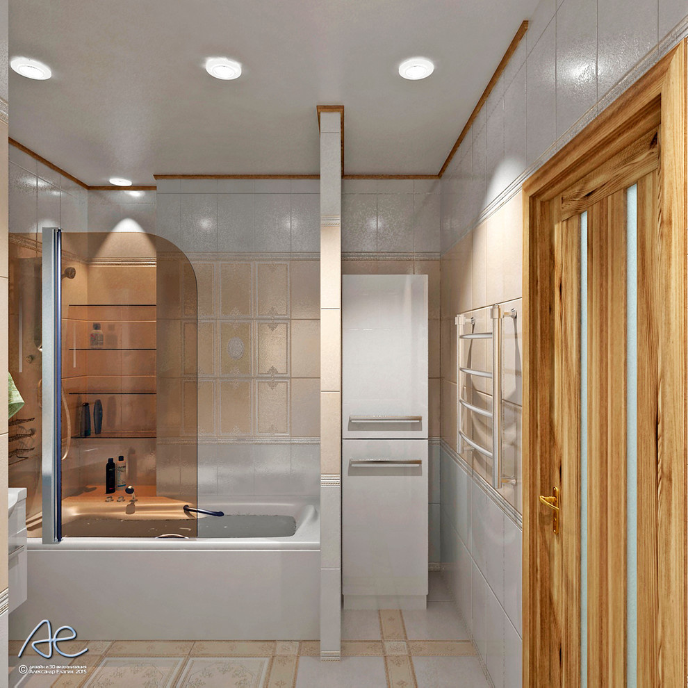 Ванная комната в 3х-комнатной квартире