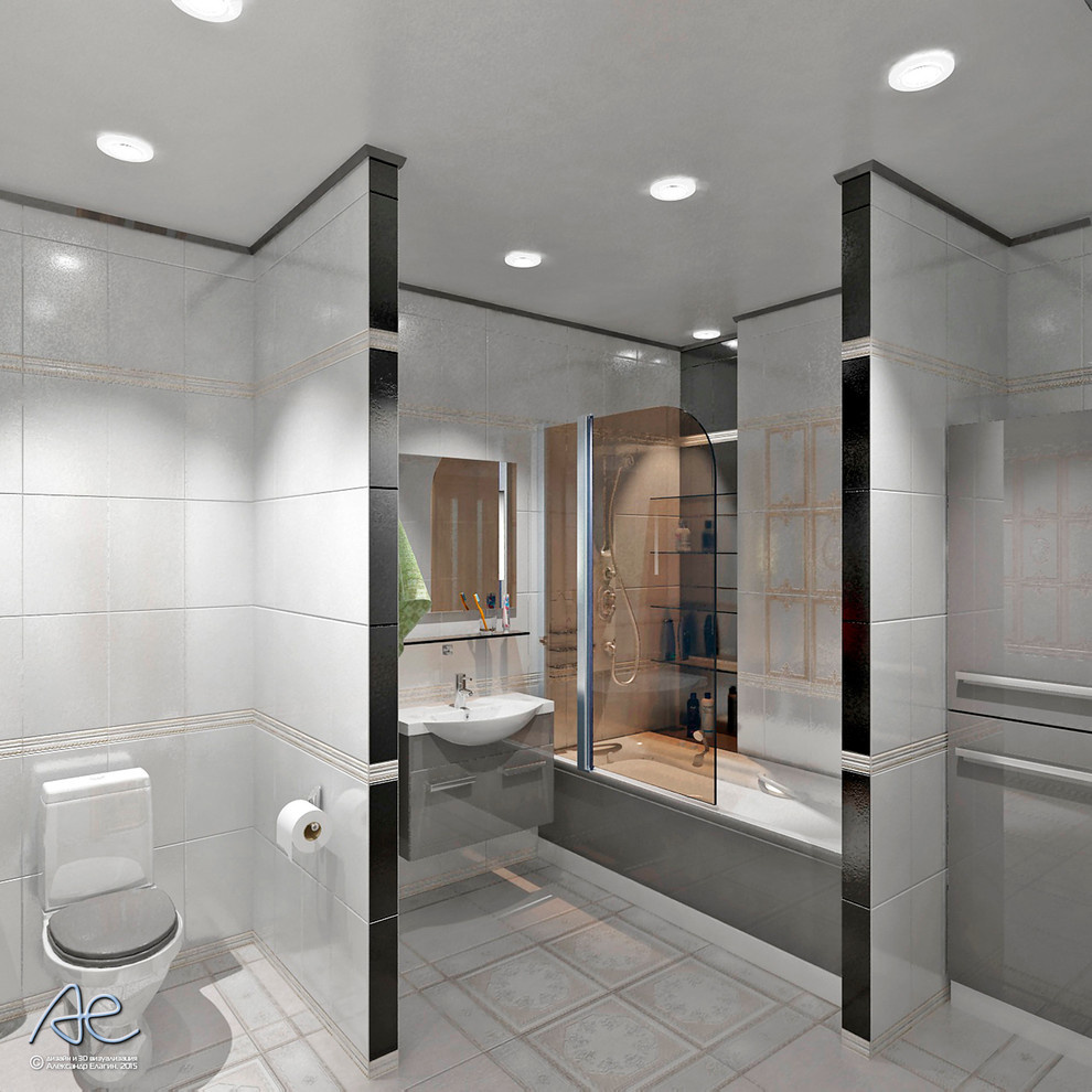 Ванная комната в 3х-комнатной квартире