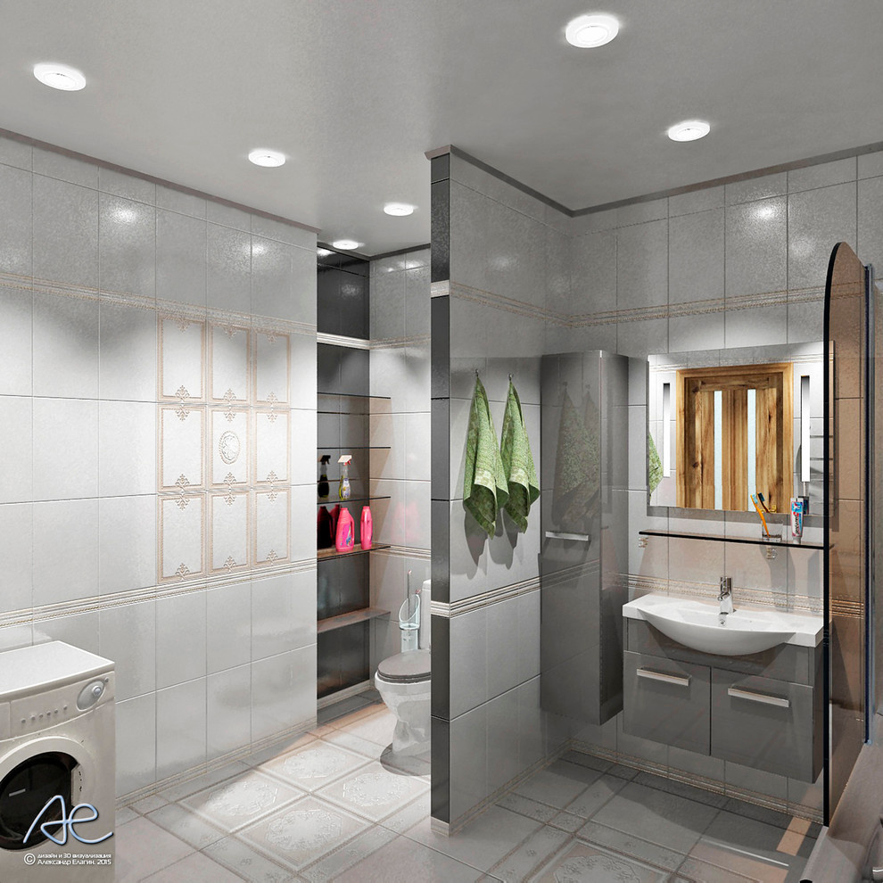 Ванная комната в 3х-комнатной квартире