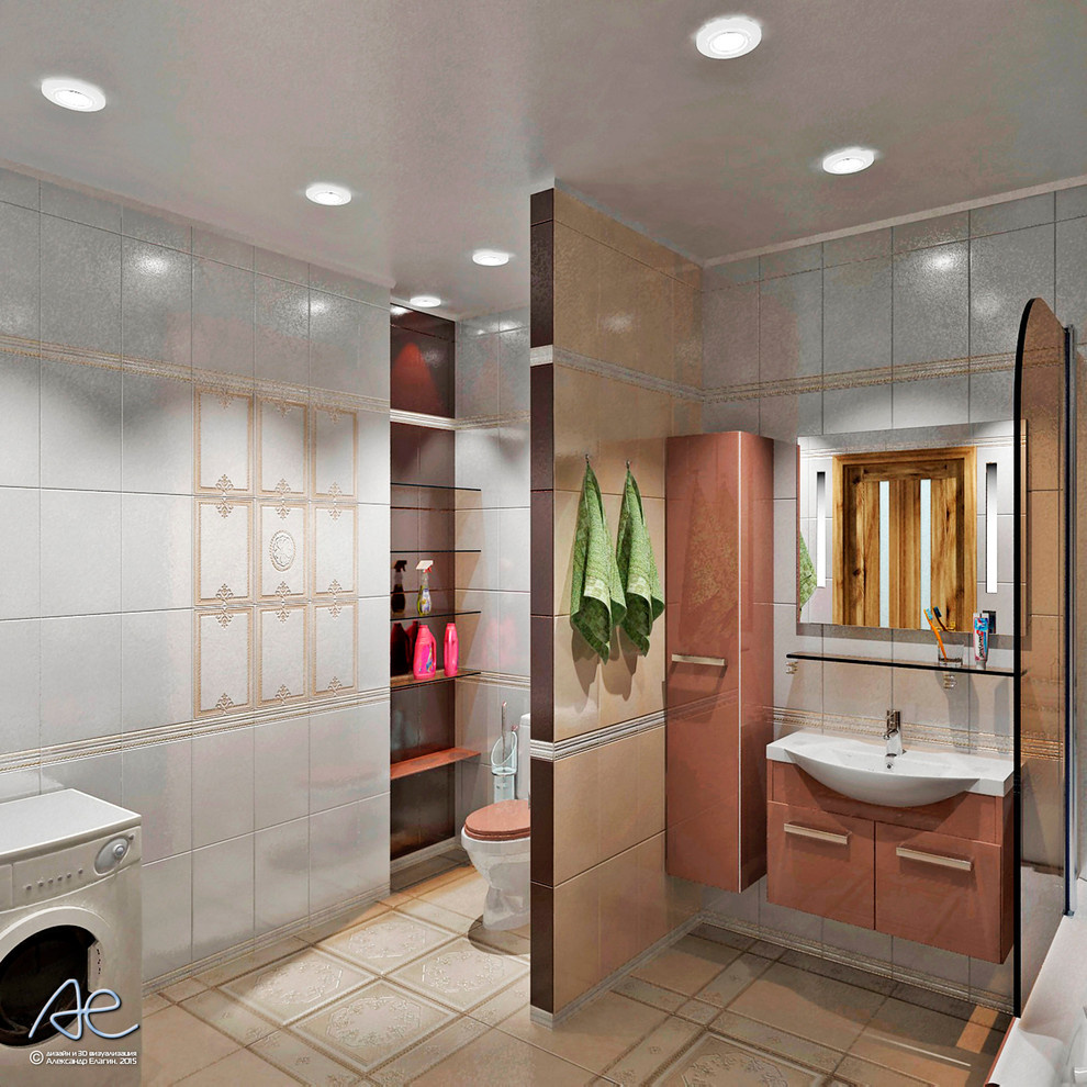 Обложка проекта: Ванная комната в 3х-комнатной квартире