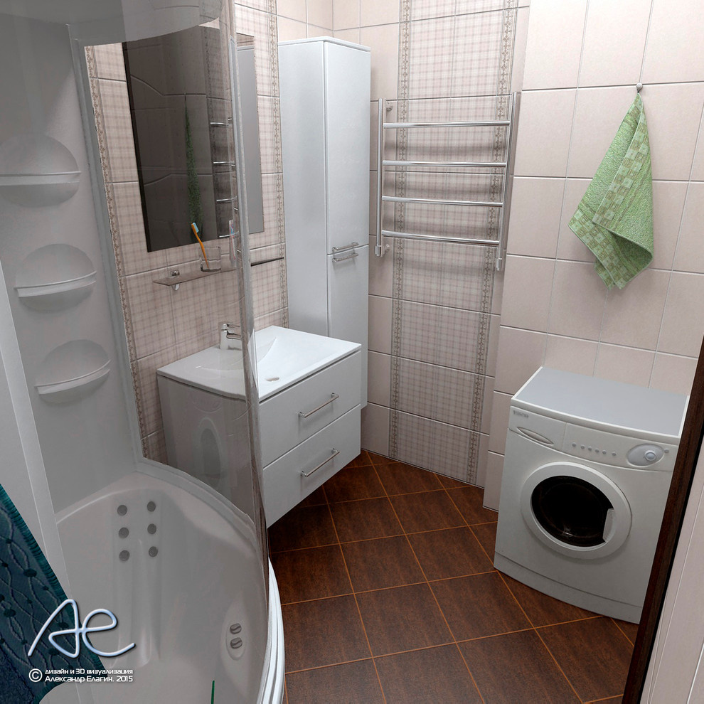 Ванная комната в 2х-комнатной квартире