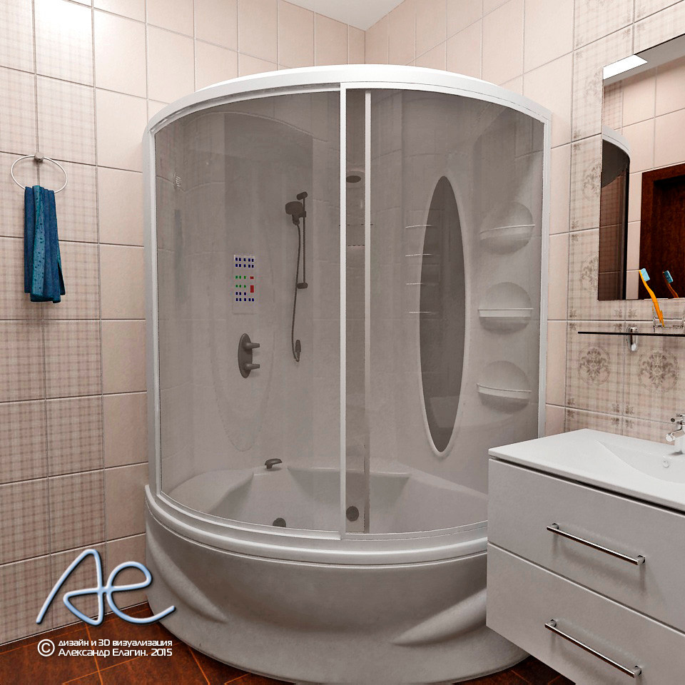 Ванная комната в 2х-комнатной квартире