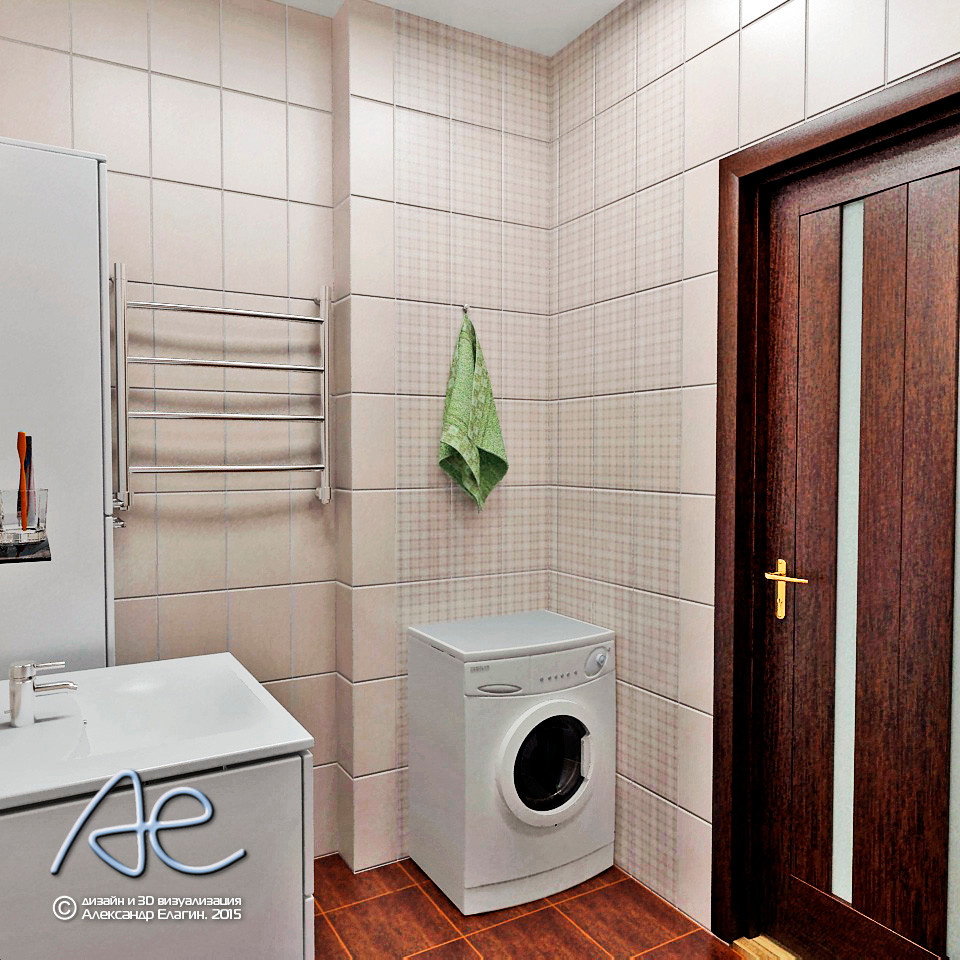 Ванная комната в 2х-комнатной квартире