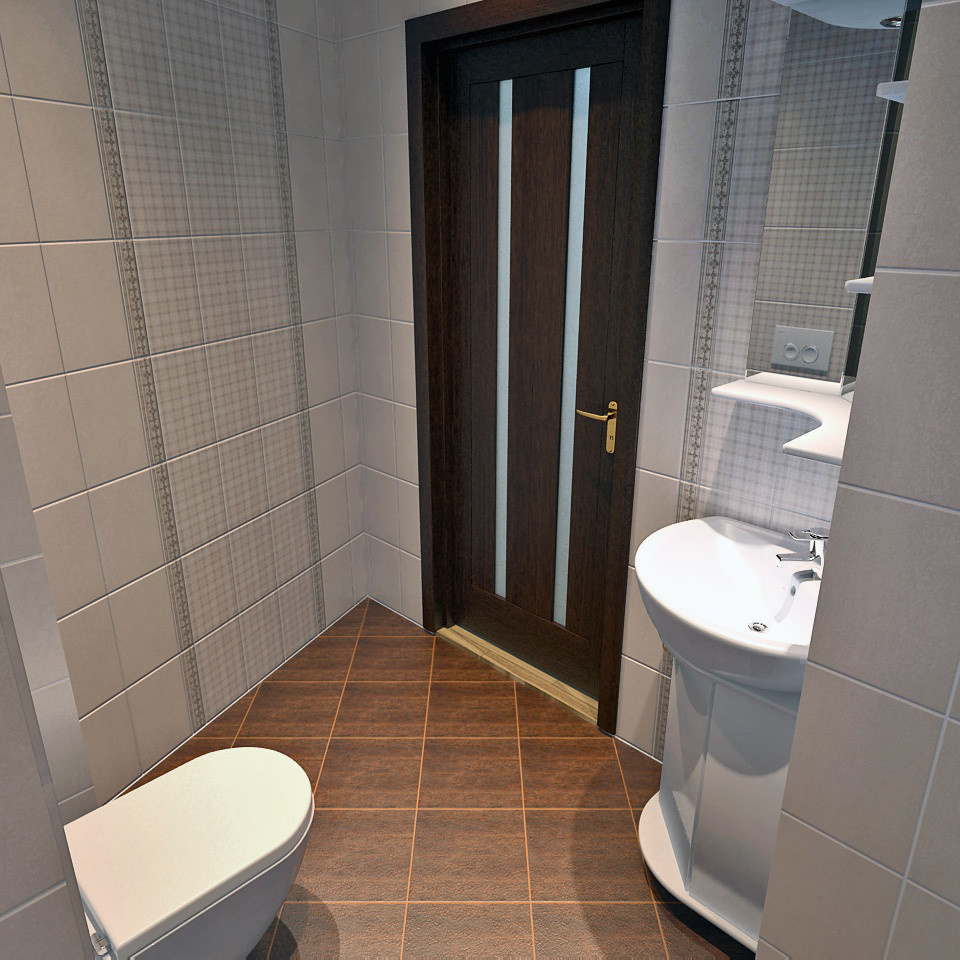Обложка проекта: Ванная комната и туалет в 2х-комнатной квартире