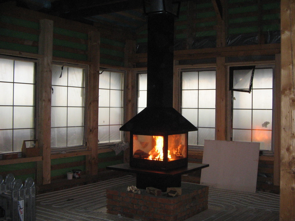 Обложка проекта: Центрстоящий камин