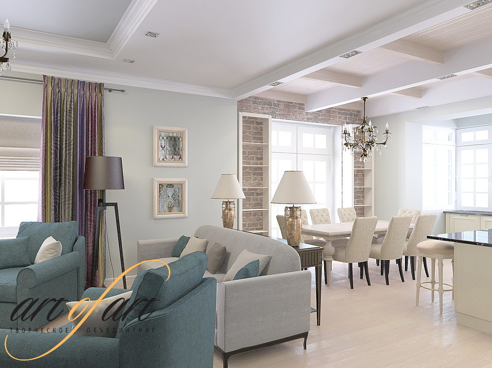 Дизайн проект интерьера частного дома в п. Бристоль