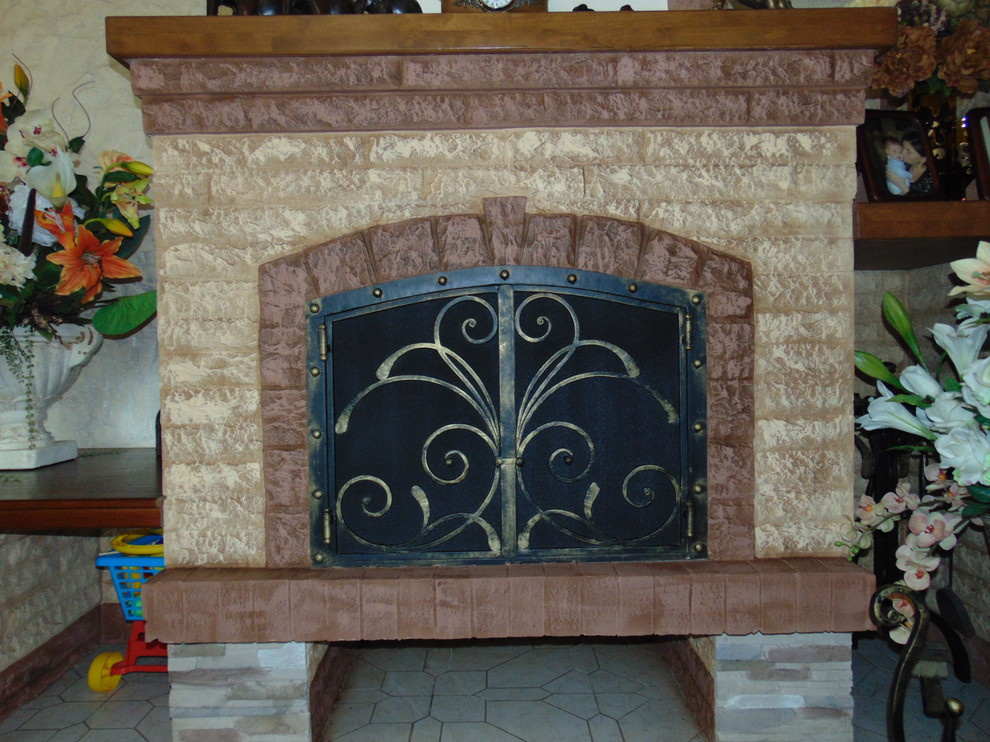 ++покраска камина