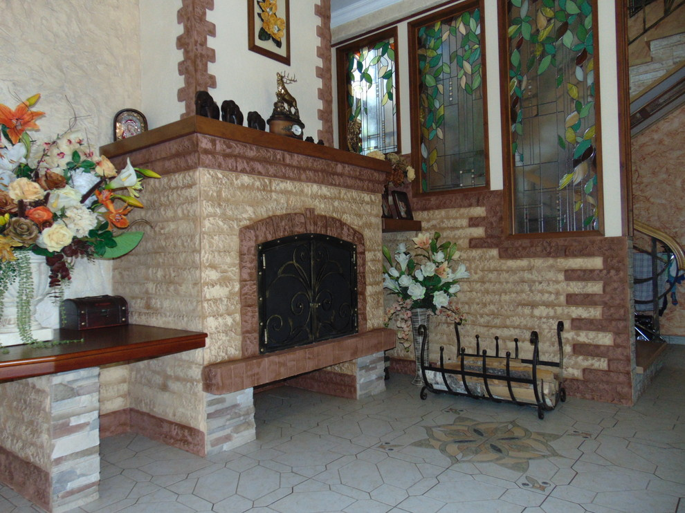 ++покраска камина