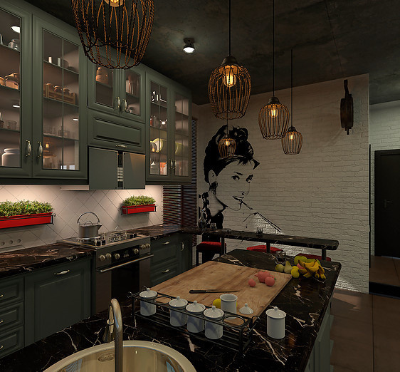 Обложка проекта: Дизайн-проект кухни