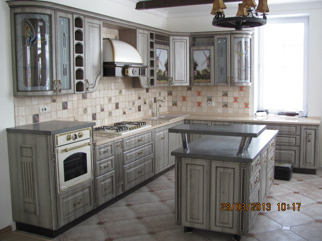 Обложка проекта: Кухня МДФ ПВХ патина