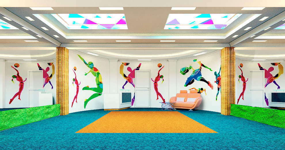 Дизайн-проект спортивного зала в санатории