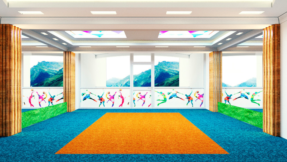 Дизайн-проект спортивного зала в санатории