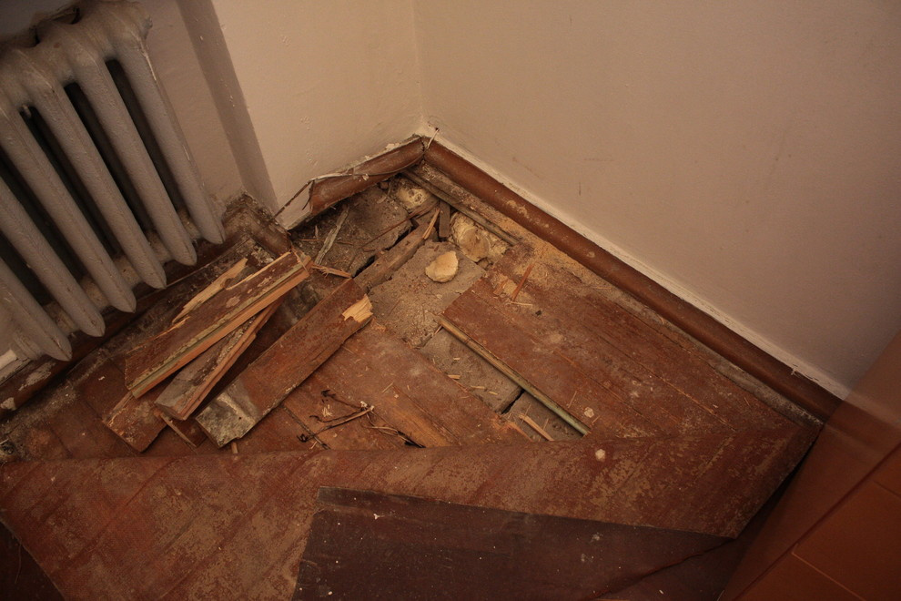 вскрытие старого пола