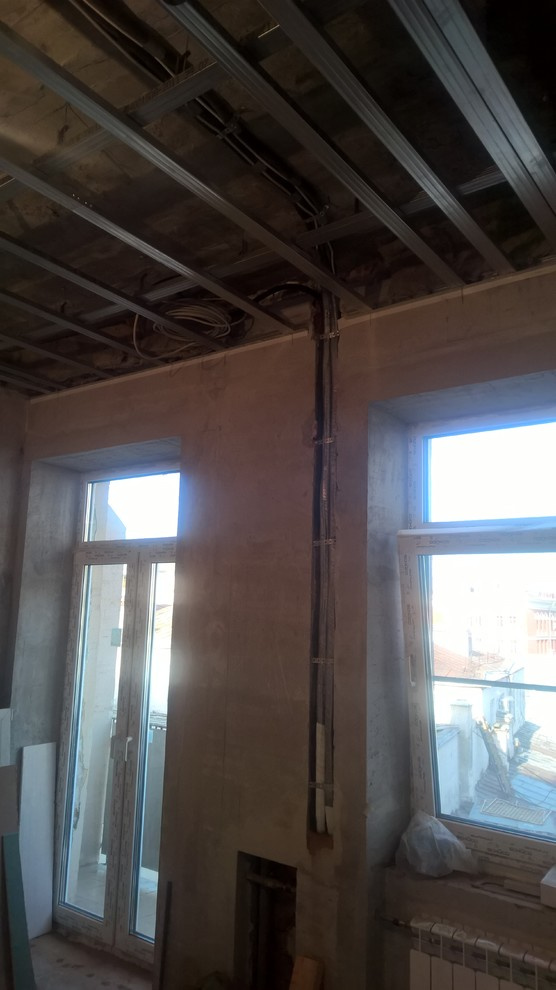 выровненные стены и потолочные конструкции