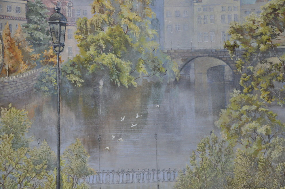 Загородный дом Роспись стен