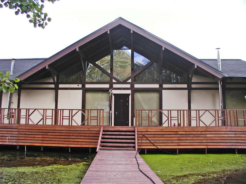 Фахверковый дом на воде (дебаркадере)