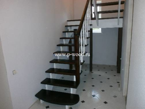 Лестница сосна на косоуре