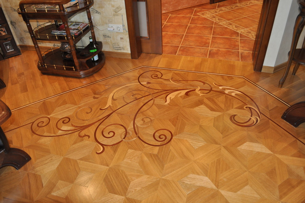 Фрагмент паркета в гостиной