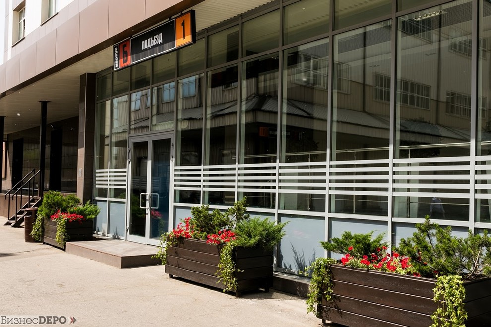 Контейнерное уличное озеленение