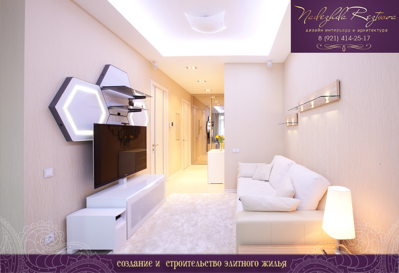 Фотографии реализованного проекта квартиры на Московском пр.-65м.кв.