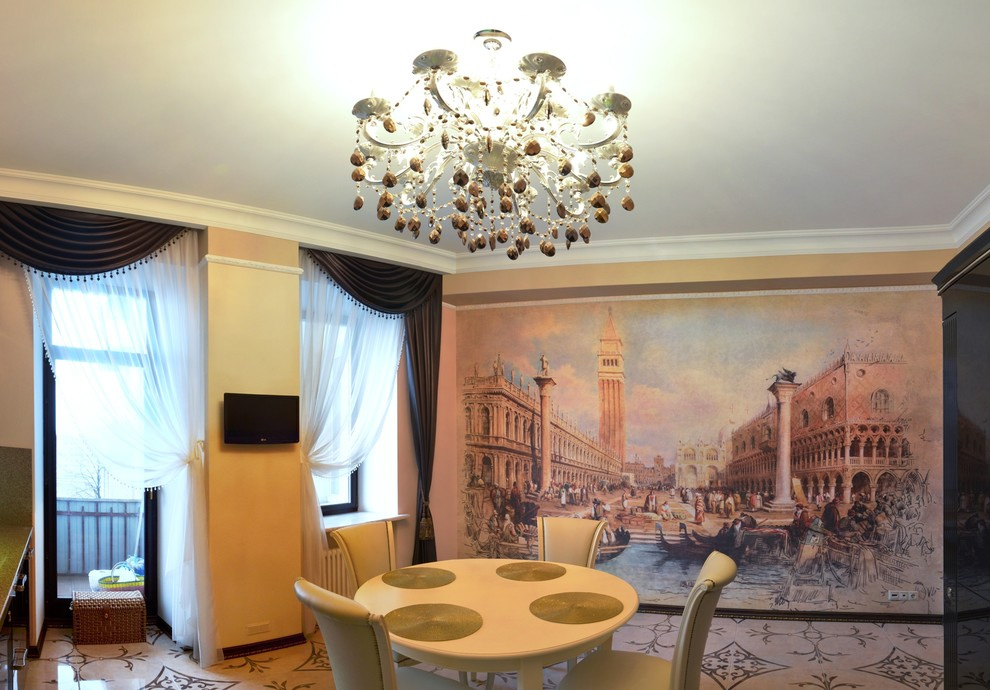 Капитальный ремонт 4-х комнатной: кухня-столовая