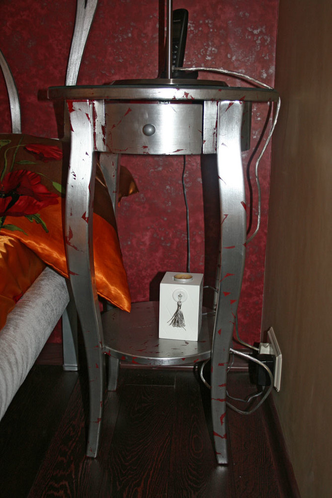 Спальня в бордо