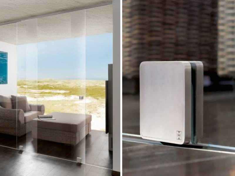 Раздвижные стеклянные перегородки Terra Akzent от MWE из Германии.