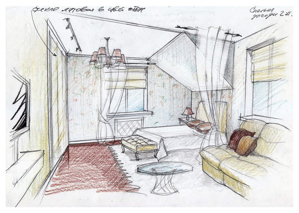 Эскиз конаты девочки