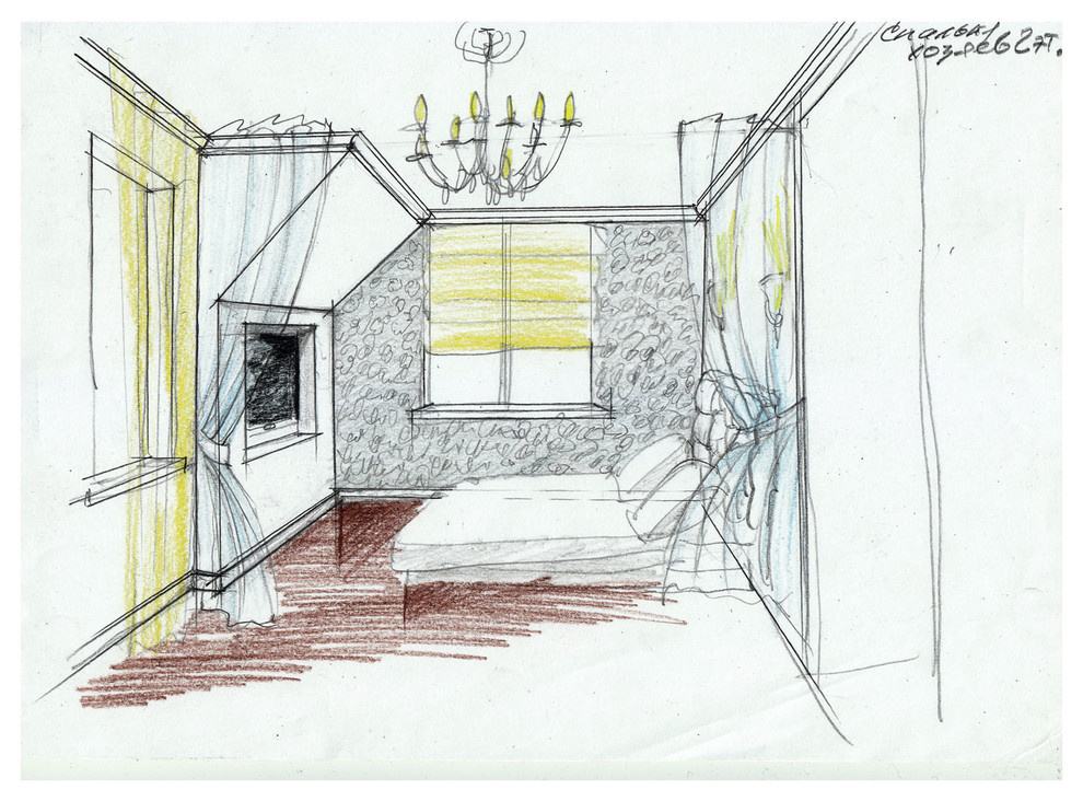 Эскиз спальни хозяев
